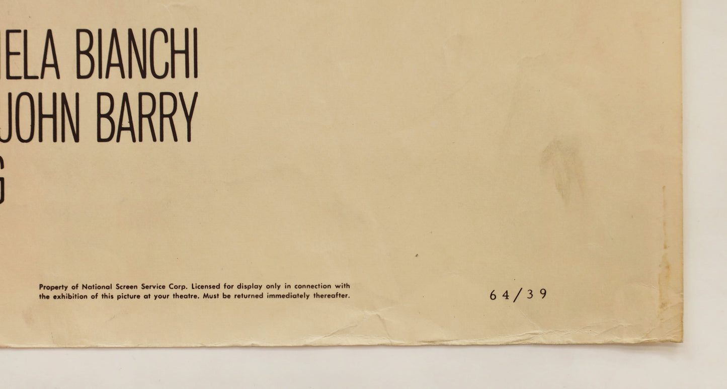 NSS number and credits detail from original 1963 From Russia With Love half sheet movie poster.