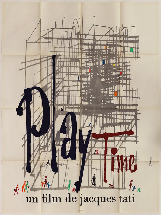 Playtime (1967) French Grande Movie Poster