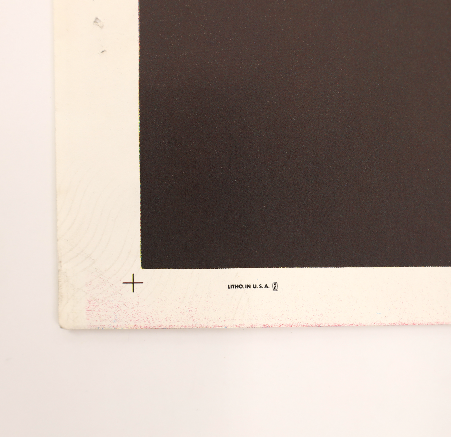 Detail of the Star Trek: The Motion Picture 1979 three sheet poster showing the Litho in U.S.A. marking and lower border printing.
